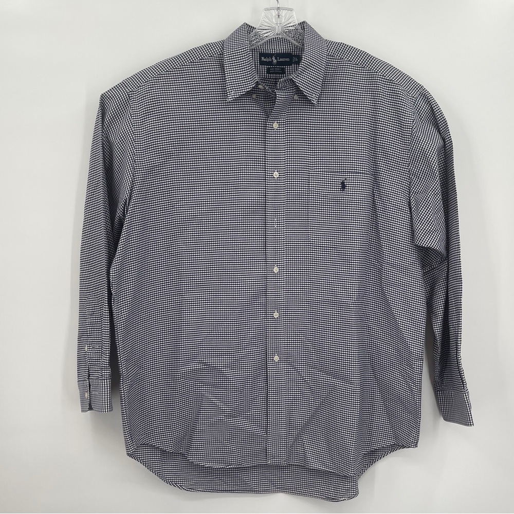 Ralph Lauren Men's Large Big Shirt Long Sleeve Button Down Shirt